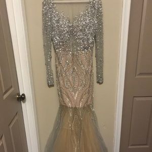 Terani couture beaded/sequin mermaid gown